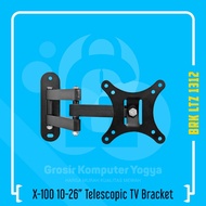 X-100 10 - 26 Inch 100 x 100 Pitch Telescopic Bracket TV Bracket