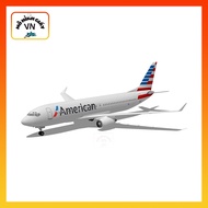 Boeing 737-800 American Airlines Assembly Paper Model - MohinhgiayVN