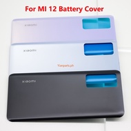 Yian-Mi 12 Back Cover Glass For Xiaomi 12 Battery Cover Housing Door Cases For Xiaomi mi12 Back Cove