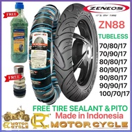 ZENEOS ZN88 MOTORCYCLE TIRE GULONG  TUBELESS 70/80/17 70/90/17 80/80/17 80/90/17 90/80/17 10070/17