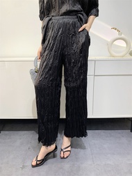 K-917# S-913# One Size (45-75kg) Spring And Summer Handmade WomenS Pleated Trousers Comfortable Stra