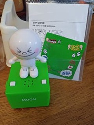 可愛類：韓國Line friends pop'n step (moon)擺設