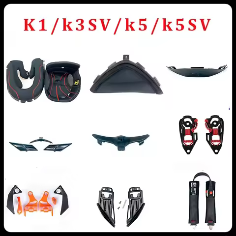 Helmet Accessories for AGV K1 K3 K3SV K5 K5S K4 PISTA Capacetes Lining Pad Chin Nose Protector Vent 