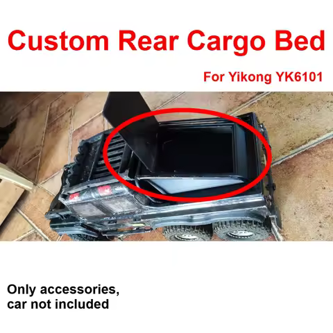 1/10 RC Crawler Rear Cargo Bed Custom Model Number For Yikong YK6101 Simulation Decorative Styling U
