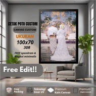 Print 30R (100x70) canvas photo including minimalist frame print canvas frame