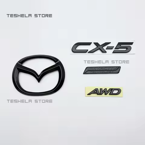 For MAZDA CX-5 2012 2013 2014 2015 2024-2025 ABS Chrome Black Logo Emblem Letters Stiker Car Trunk B