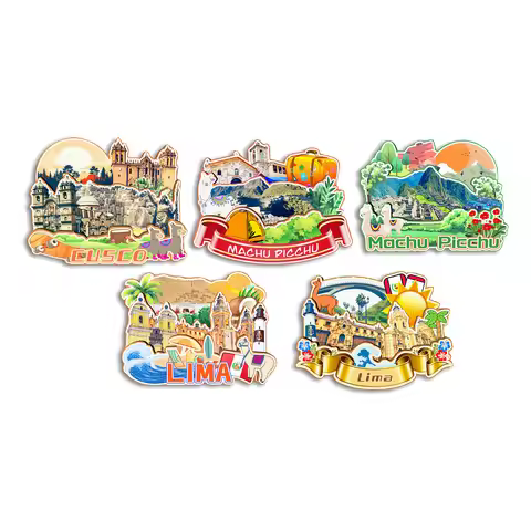 Lima Machu Picchu Cusco Peru Fridge Magnet Travel Souvenir Gift Handmade Decorative Refrigerator Sti