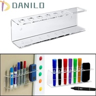 DANILO Whiteboard Marker and Eraser Holder, Wall-Mounted 6 Slot Marker Pens Holder, Multifunctional 