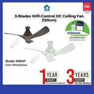 KDK 3-Blades Wifi-Control DC Ceiling Fan E48HP 48" (120cm) - 3 YEARS DC MOTOR WARRANTY