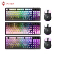 INKER H98 Mechanical Keyboard Set Wired / Optional Multimedia Control Knob 98 Keys Layout