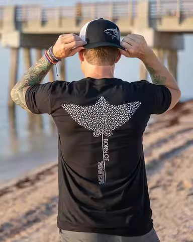 Eagle Ray Scuba Diving T-Shirt _ Freediving _ Spearfishing High-end Luxury Unisex Style Both of Men