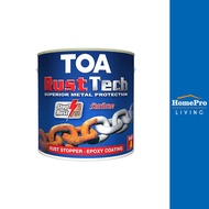 TOA สีรองพื้นโลหะ RUST TECH A + B 1 แกลลอน สีเทา จัดส่งโดย HomePro