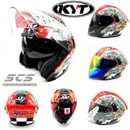 KYT Helmet NFJ CASCO HS55 JOURNEY OF HS 55 MOTO GP LIMITED EDITION 2023 Open Face Double Visor Smoke Rainbow Accessories