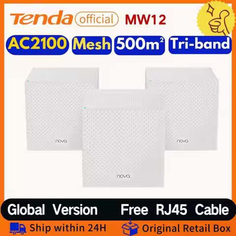 Tenda Mesh WIFI Router AC2100 /AC1200 Dual-band 2.4&5Ghz Wireless Gigabit Router Global Version TEND