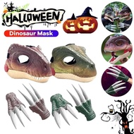JEREMY 3D Dinosaur Mask, Lifelike 3D Dinosaur Claws Dinosaur Mask Headwear, high-quality Sound Breat