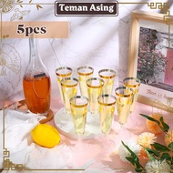 5Pcs Champagne Glass / Gelas Kaki Plastik / High Quality Phnom Penh Wine Glass Party Supplies