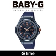 [Marco 2 Years Warranty] Baby-G MSG-S500G-2A2 Women's Digital Analog Blue Resin Strap Watch