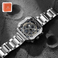 JAM TANGAN EVANS JAYDEN 9596 ORIGINAL CHRONOGRAPH STAINLESS STEEL SAPPHIRE INCLUDE