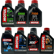 MOTUL ORIGINAL ENGINE OIL 4T 1L 300V 3100 5100 7100 10W40/15W50 1.2L 10W40🎁FREE OIL FILTER ORI LC135