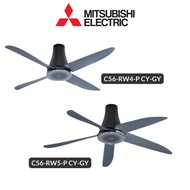 MITSUBISHI 56" 4 Blades C56-RW4-P / 5 Blades C56-RW5-P 5 Speed Remote Control Ceiling Fan with AC Mo