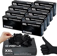 FINITEX Black Nitrile Disposable Medical Exam Gloves 5 mil Powder-free Latex-Free 1000 PCS Examination Gloves