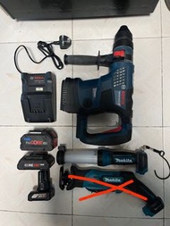 BOSCH GBH 18V-34CQ 油壓鑽 電錘鑽 電鎬（$2600  Bosch 博世 18V快速充電器 GAL 18V-40（$430  BOSCH 博世 超核芯鋰電池 PROCORE 18V 