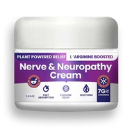 Nerve and Neuropathy Cream – Plant Powered Relief for Foot, Hands, Legs, Toes Includes 7grams of L’A