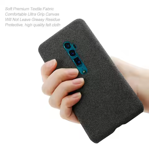 Cloth Cases For Oppo Reno 10x zoom Case Slim Retro Cloth Hard Cover For Oppo Reno 10x zoom CPH1919 P