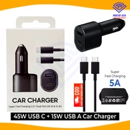 SAMSUNG SUPER FAST CHARGING TYPE C 60W CAR CHARGER