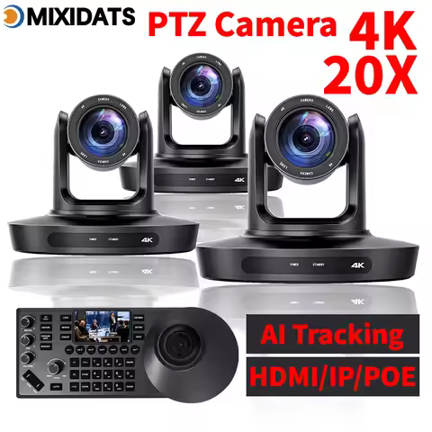 PTZ Camera 4K 20X Zoom Video Conference Camera Kit Church Meeting Live Broadcast PTZ Camera Controll