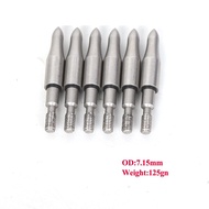 12pcs 100/125 Grain Stainless Steel Arrow Head Arrow Tips Point For Recurve Compound Bow Shooting Ar