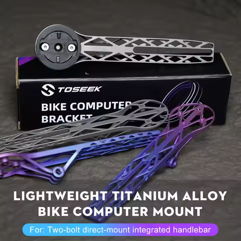TOSEEK 3D Printed Titanium Alloy Bicycle Computer Extended Bracket Bicycle cell phone holder Bicycle