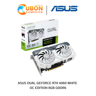 VGA การ์ดจอ ASUS DUAL GEFORCE RTX 4060 OC EDITION 8GB GDDR6 WHITE ประกันศูนย์ 3 ปี