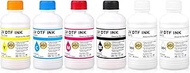 6X 250ML White Premium DTF Ink,Refill Ink for EP-Printheads Ep XP600 TX800 i1600 i3200 L805 1390 DX5