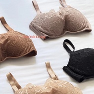 Ambrace Women Plus Size Bra Wired – Body Shaping Camisole Bra Size 32 to 36 蕾丝塑型胸罩 Baju dalam wanita