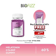 BIOFIZZ G'Sleep Melatonin Gummy 60's - Improve Sleep Quality Sleep Faster Healthy Sleep Cycle