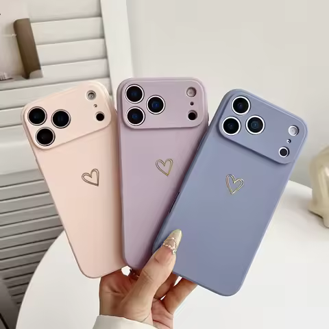 One Set 3 Personalized Light Blue、Pink and Purple Straight Edge Matte Texture Phone Case for11/ 15 P