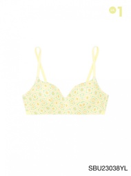 Sabina Pretty Perfect Level 1 เสื้อชั้นใน ไร้โครง รหัส SBU23038YL - สีเหลืองอ่อน