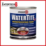 Zinsser WATERTITE - 950ml / 3.785L - 1 Quart / 1 Gallon - Latex-Base Paint - Mold &amp; Mildew-Proof - Waterproofing Paint