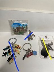 環遊世界系列：柬埔寨吳哥窟磁鐵 冰箱貼/巴黎艾非爾鐵塔鑰匙圈/英國巴士及大笨鐘鑰匙圈/鹿角鑰匙圈/卡斯柏和麗莎