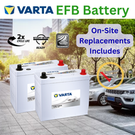 [ On-Site Replacement Includes ] Varta Silver Dynamic EFB Car Battery | M42 N55 Q85 S95