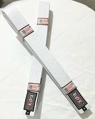 ROX Fit BJJ Belts Brazilian Jiu-Jitsu Belts Durable Lightweight Design Competition White