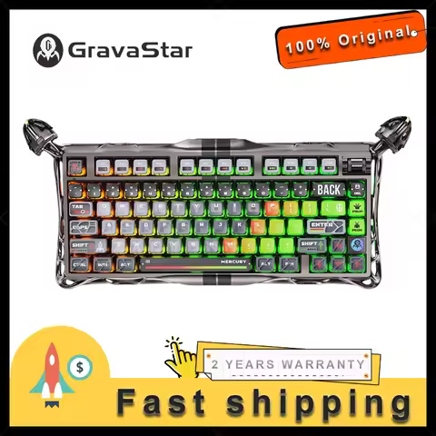 Gravastar V75 PRO Star Track Magnetic Switch Mechanical Gaming Keyboard Hot Swappable E-sports Keybo