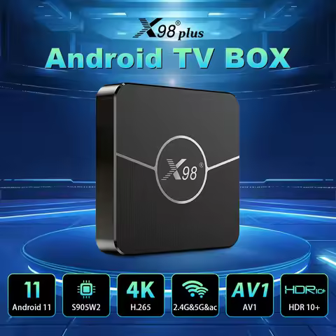 X98 Plus Android11 Smart Box Amlogic S905W2 Chip 4K UHD HDR10+ Dual Band WiFi BT Large Storage Digit