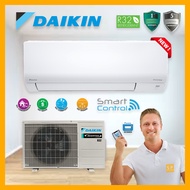 Daikin (Smart Control) R32 Standard Inverter Wall Mounted FTKF Series FTKF25A &amp; RKF25A-3WMY-LF (WiFi) 1.0hp Inverter Wall Mounted Air Conditioner (R32) - 4 star Energy Rating Aircond
