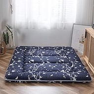 HMLOPX Floral Printed Style Japanese Floor Mattress Futon Mattress Foldable Bed Roll Up Camping Mattress Floor Lounger Bed Couches Tatami Mat Sleeping Pad 39.37 * 78,7 in