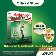 Anlene Actifit 3X Susu Bubuk Dewasa Cokelat 240g - Nutrisi Tinggi Kalsium Untuk Tulang, Sendi, dan O