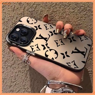 IPhone Phone Case with Matte Silver LV Pattern, Luxurious Design, Perfect Camera Protection, Suitabl