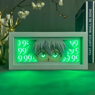 Hunter X Hunter Killua Lampu Kotak สำหรับตกแต่งบ้านมังงะกระดาษแกะสลักโต๊ะโคมไฟตั้งโต๊ะอนิเมะ Lightbox HXH