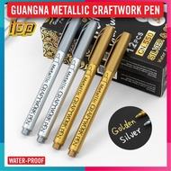 GN Metallic Craftwork Paint Marker Gold & Sliver 1.5mm Writing Width (GN550)